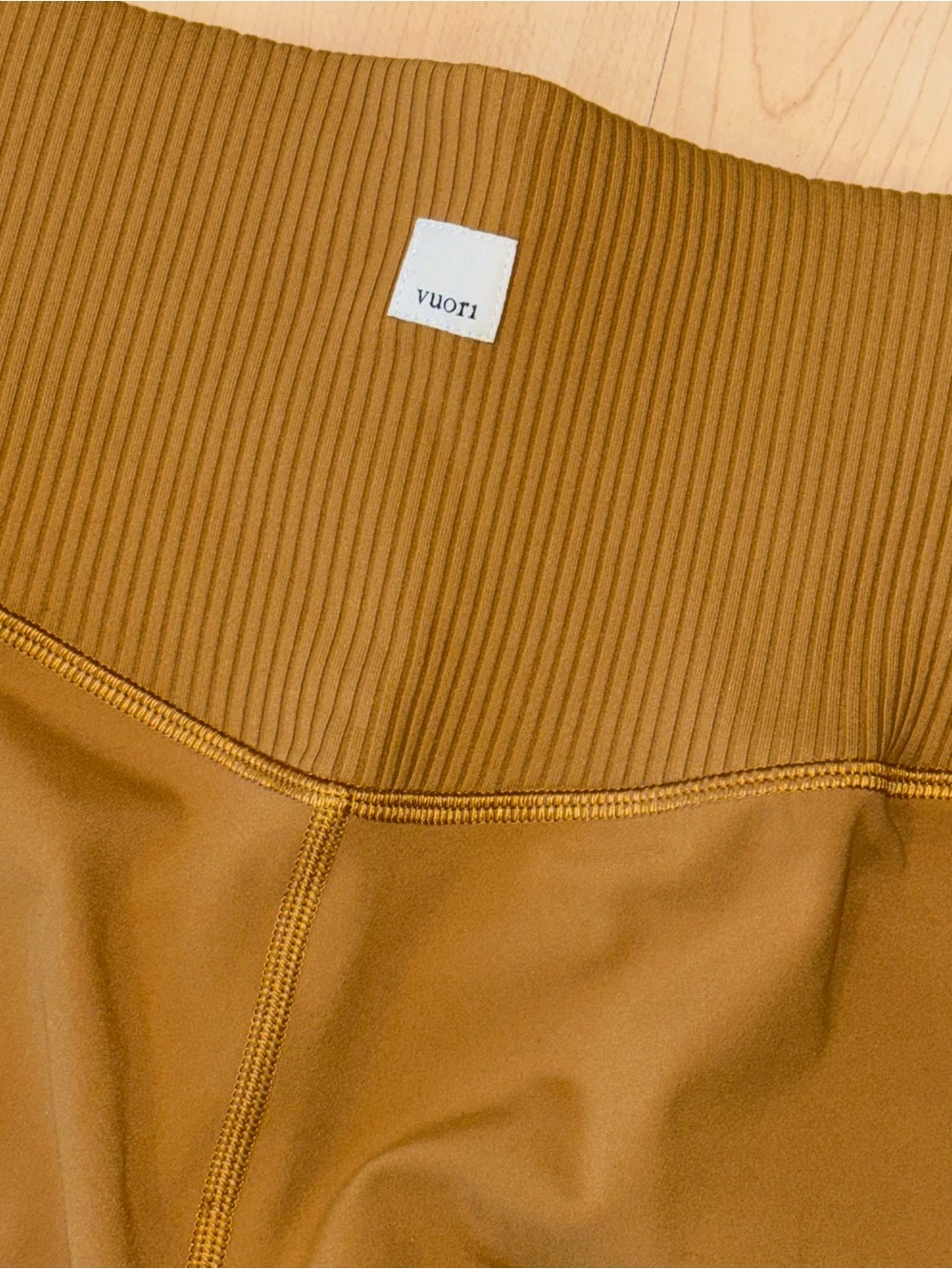 Vuori Rib Studio Legging Size XS DARK GOLDEN Women Performance Leggings *FLAW - Picture 5 of 12
